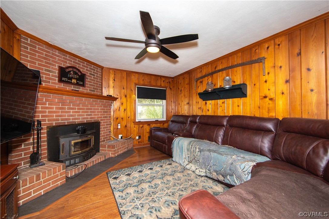 4609 Bruce Road Chester, VA 23831 - Photo 13 of 36 a living room with furniture a fireplace