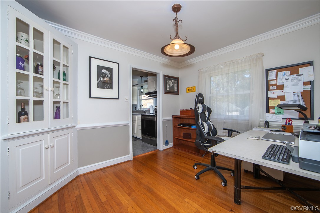 4609 Bruce Road Chester, VA 23831 - Photo 20 of 36 a view of a workspace with furniture and a window