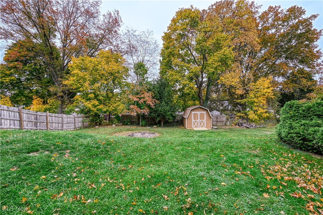 455 Rutland Street Akron, OH 44305 - Photo 5 of 28 View of yard featuring a storage shed