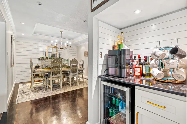 a room with lots of bottles of alcohol