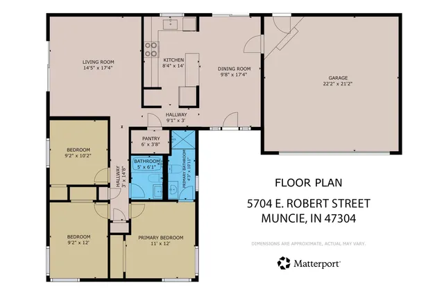 $209,900 | 5704 East Robert Street, Muncie, IN 47303