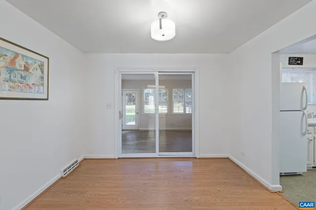 a view of an empty room