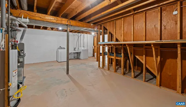 a view of a room with wooden walls