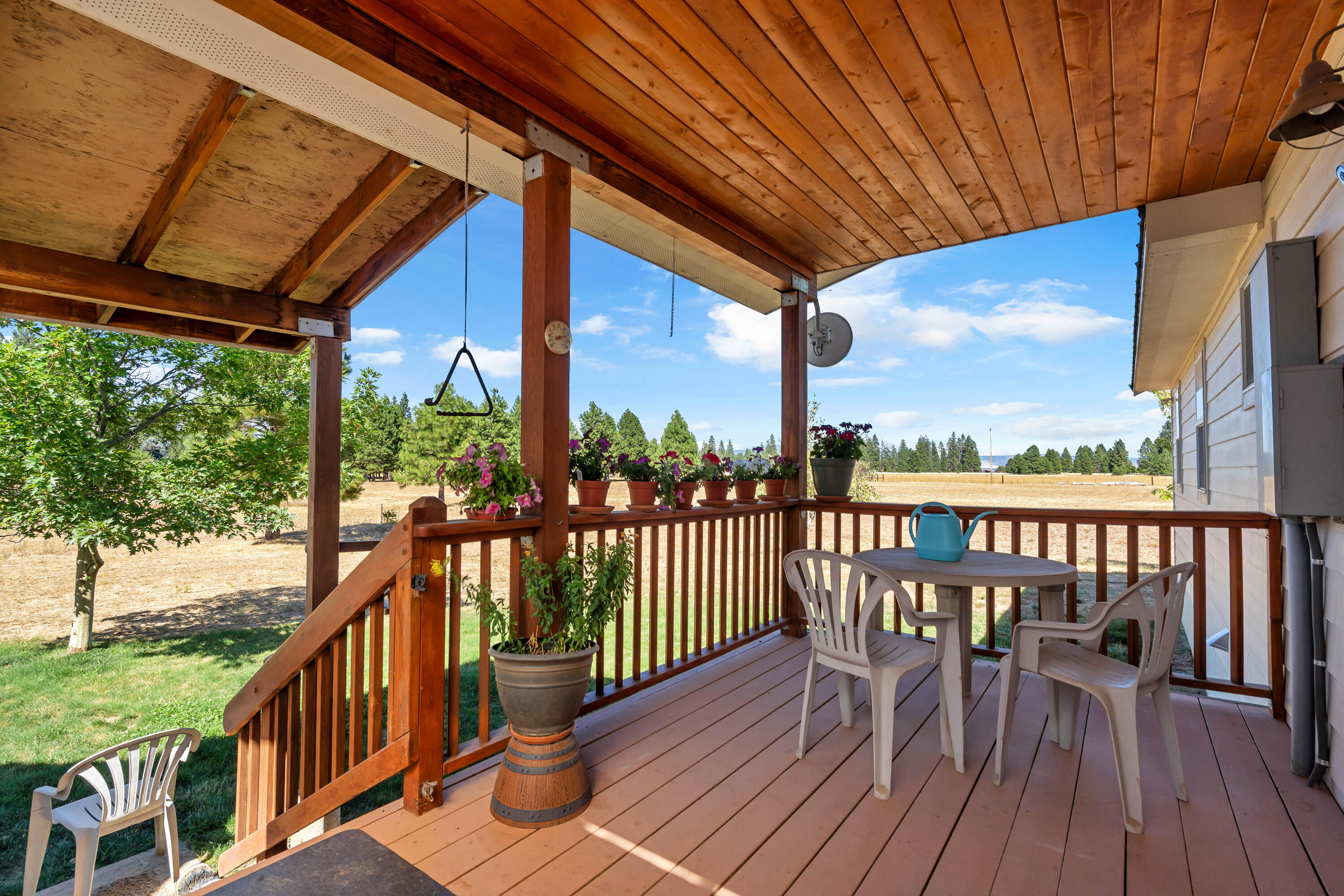 26929 Linfield Street Fall River Mills, CA 96028 - Photo 40 of 66 a view of a two chairs in the roof deck
