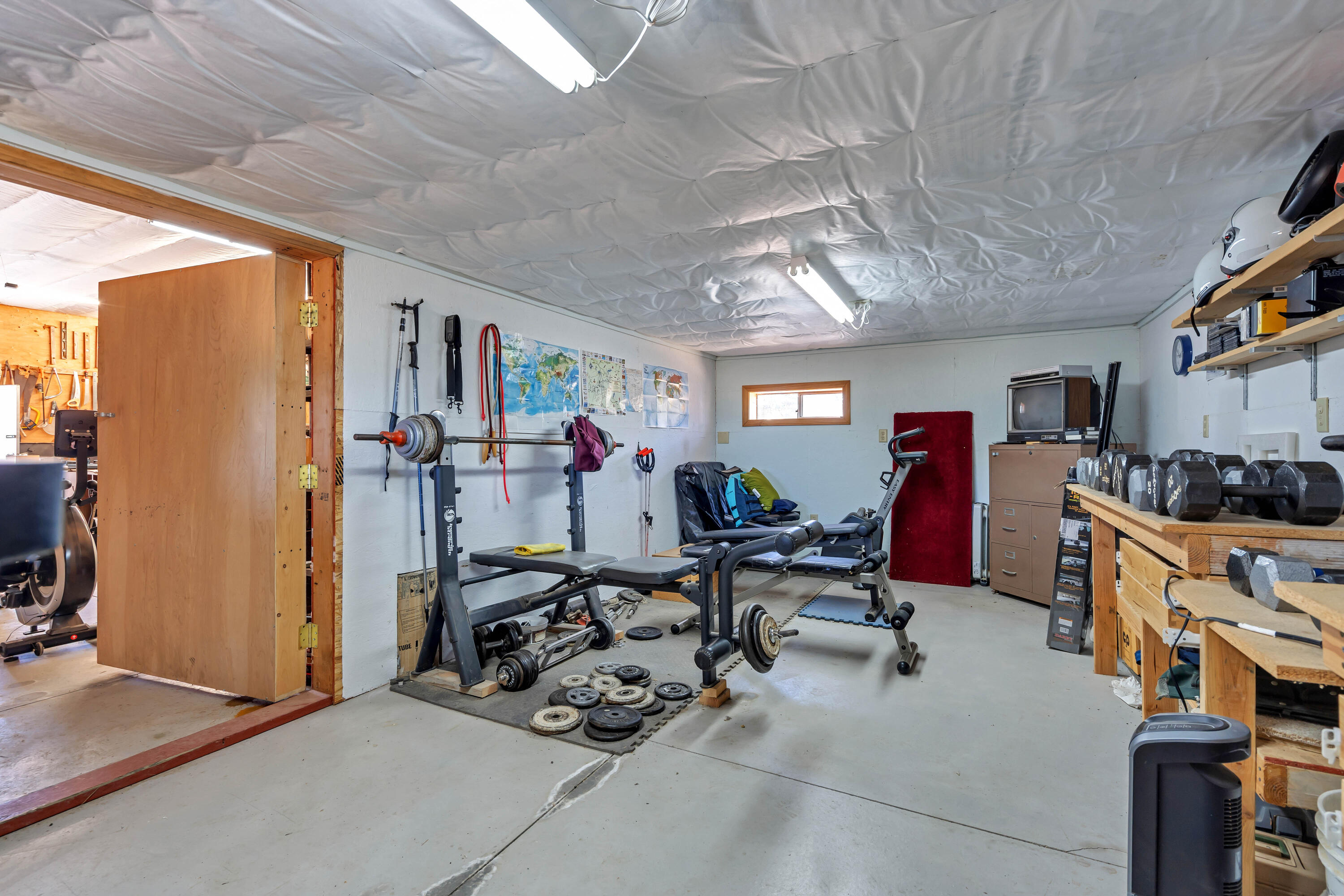 26929 Linfield Street Fall River Mills, CA 96028 - Photo 49 of 66 a view of a room with gym equipment