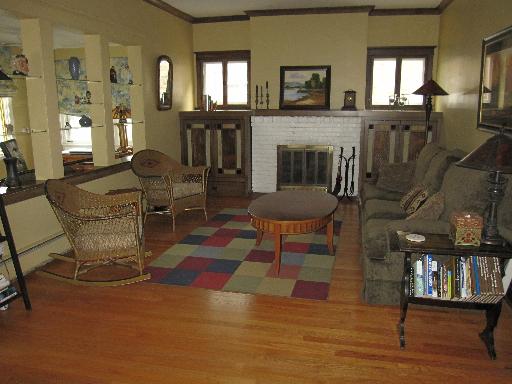 336 Olmsted Road Riverside, IL 60546 - Photo 3 of 12 a living room with furniture and wooden floor