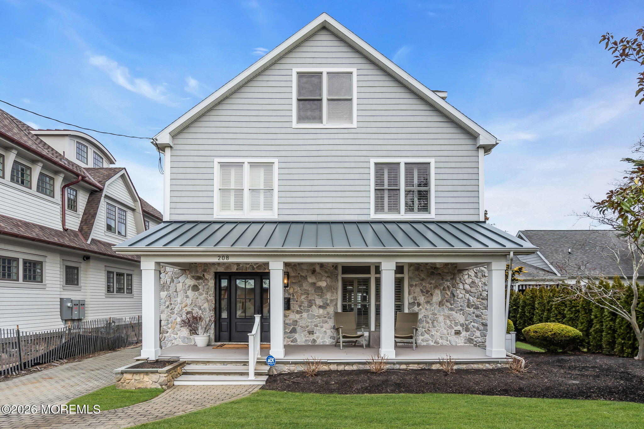 208 Salem Avenue Spring Lake, NJ 07762 - Photo 16 of 102 a front view of a house with garden