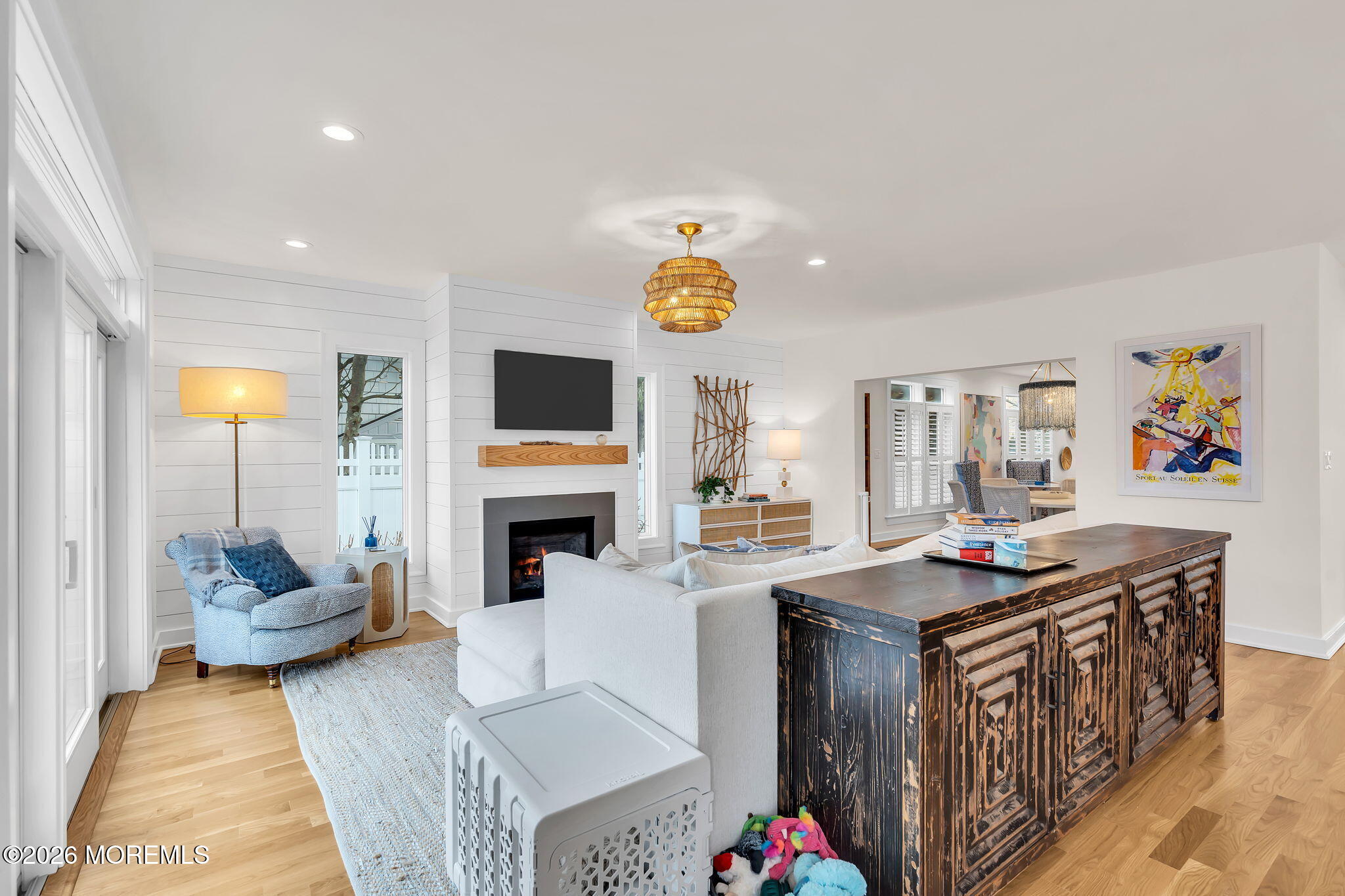 208 Salem Avenue Spring Lake, NJ 07762 - Photo 36 of 102 a living room with fireplace furniture and a flat screen tv
