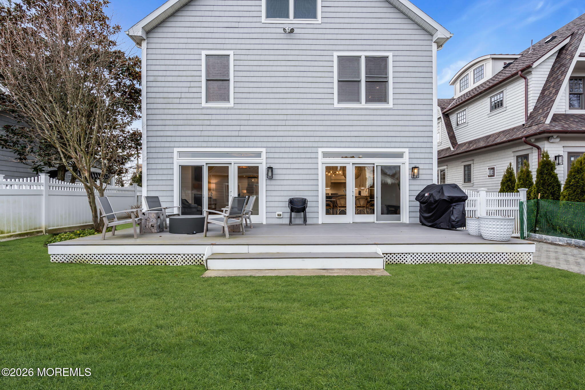 208 Salem Avenue Spring Lake, NJ 07762 - Photo 80 of 102 a view of a house with a backyard and a patio