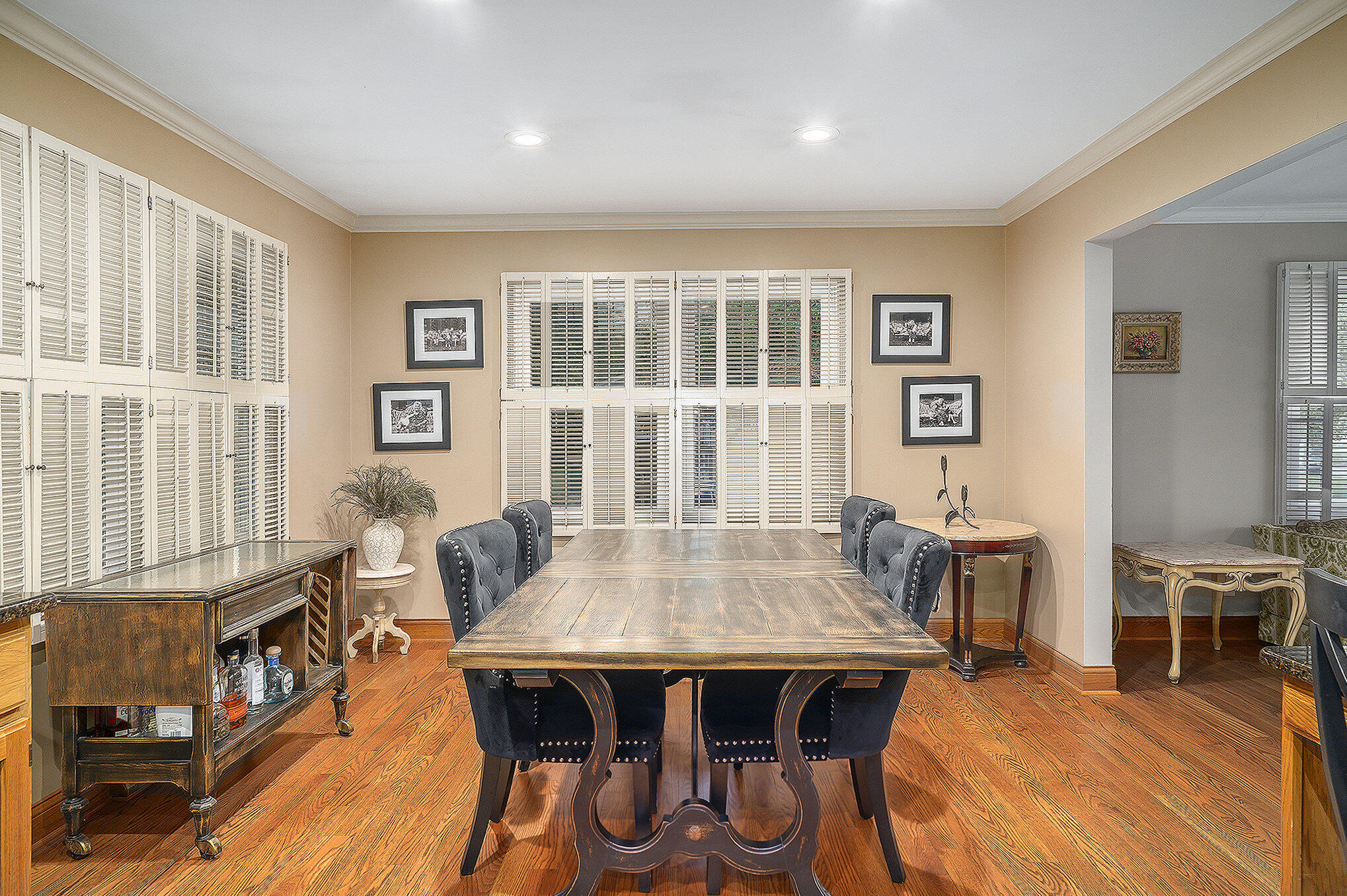 9307 Walnut Drive Munster, IN 46321 - Photo 6 of 26 a view of a dining room with furniture window and wooden floor