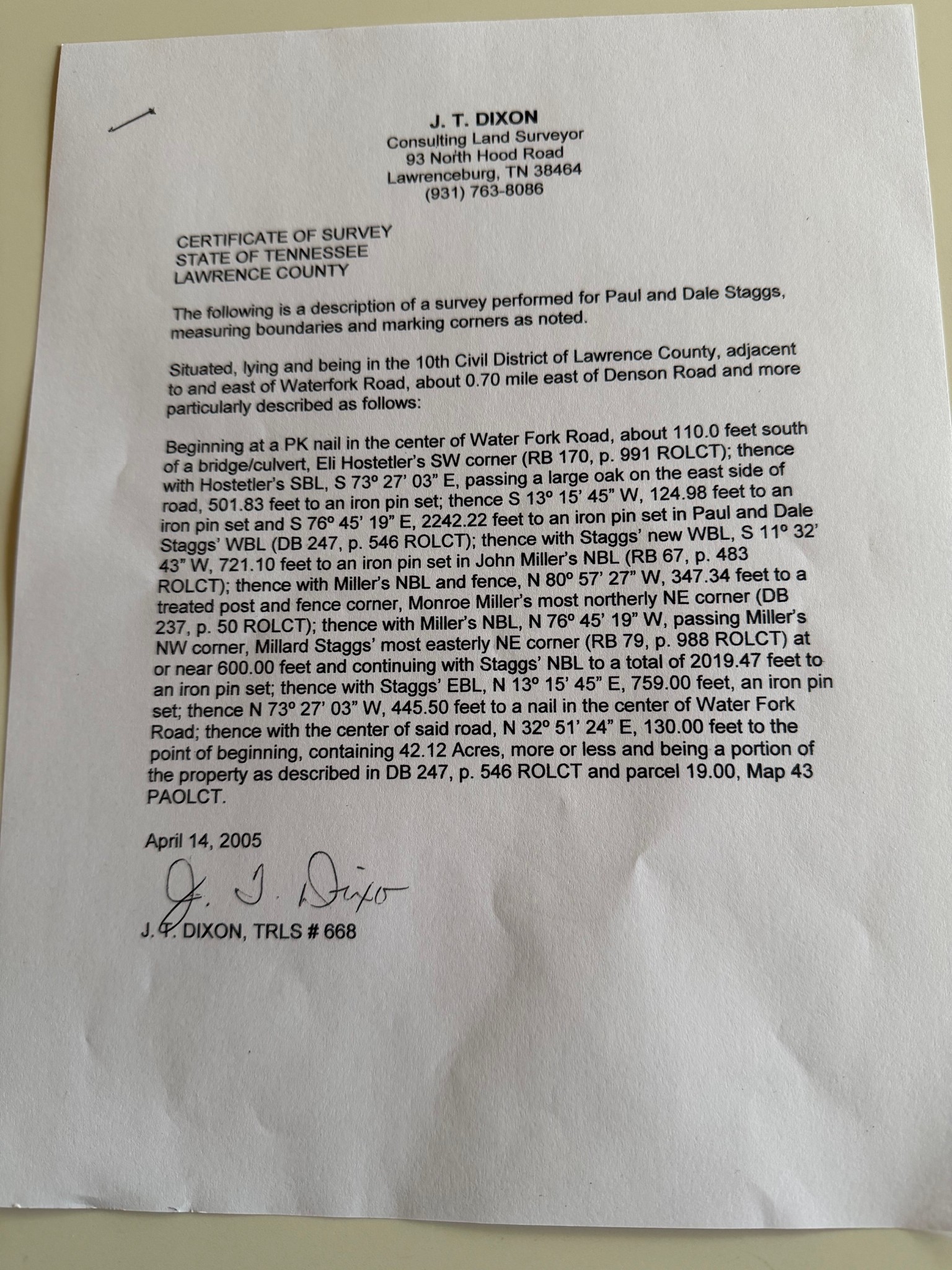 0 Waterfork Road Ethridge, TN 38456 - Photo 2 of 2