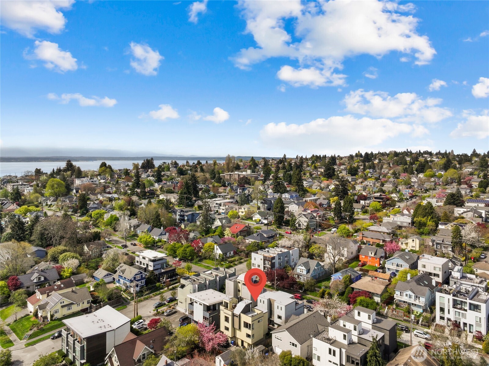 2653 Northwest 64th Street, Unit A Seattle, WA 98107 - Photo 30 of 32 an aerial view of multiple house