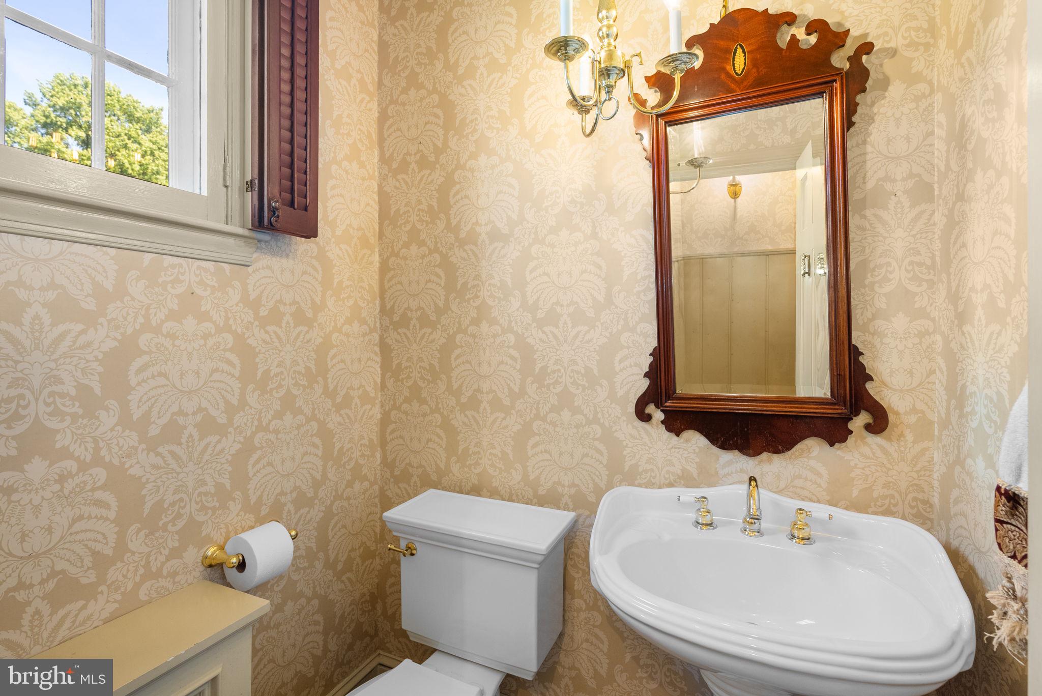 801 Notley Road Silver Spring, MD 20904 - Photo 10 of 42 a bathroom with a toilet a sink and a mirror