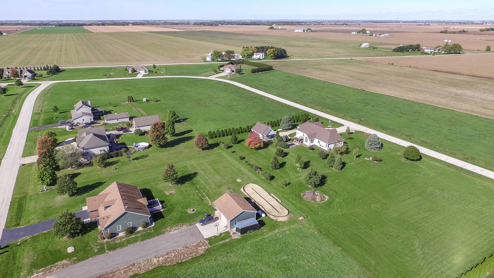2444 North 4210th Road Sheridan, IL 60551 - Photo 6 of 11 an aerial view of a golf course with outdoor space