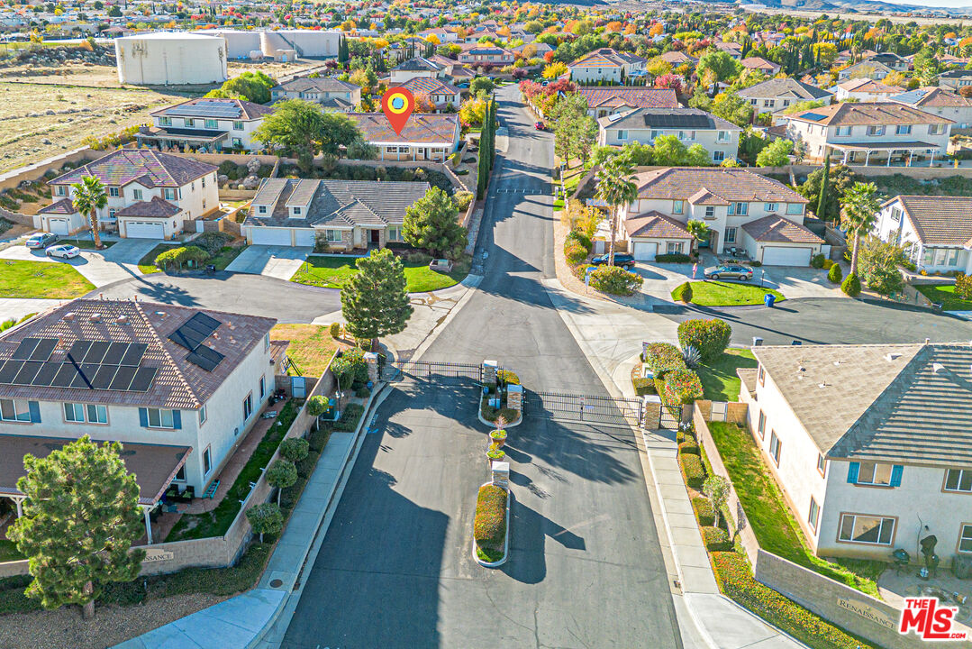 40918 Rise Court Palmdale, CA 93551 - Photo 43 of 45 aerial view of residential houses with outdoor space