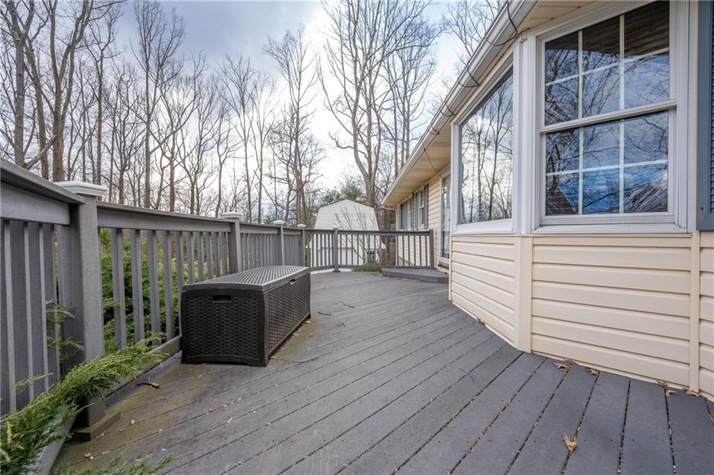 4416 Highway 819 Avonmore, PA 15618 - Photo 37 of 46 a view of backyard with deck and wooden floor