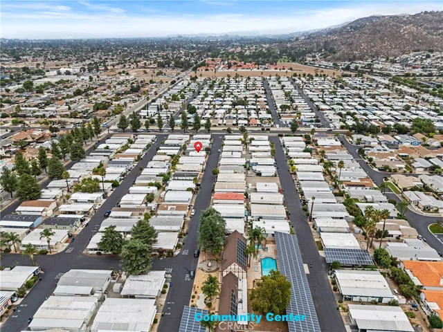 an aerial view of a city