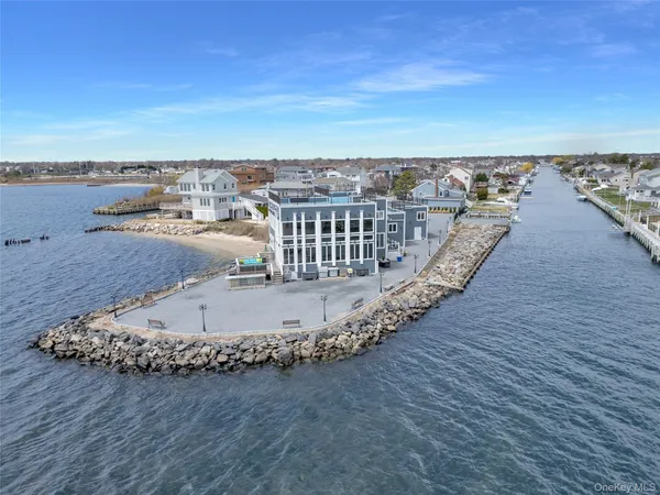 a view of a ocean with beach