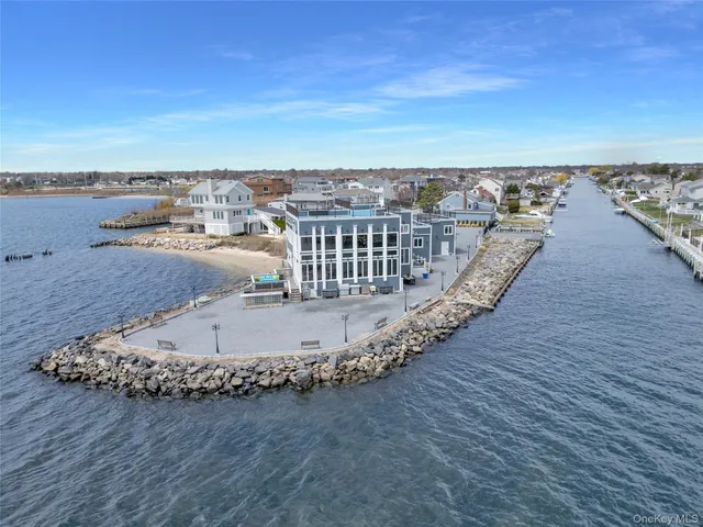 a view of a ocean with beach