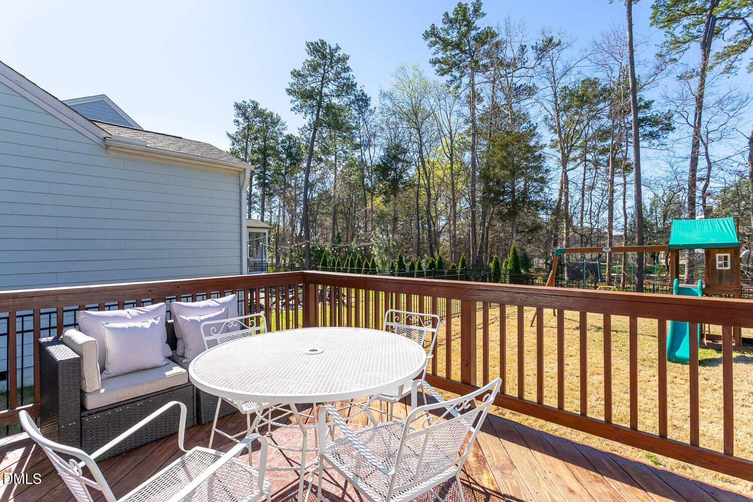1708 Highpoint Street Wake Forest, NC 27587 - Photo 36 of 63 a view of a chairs and table in the balcony