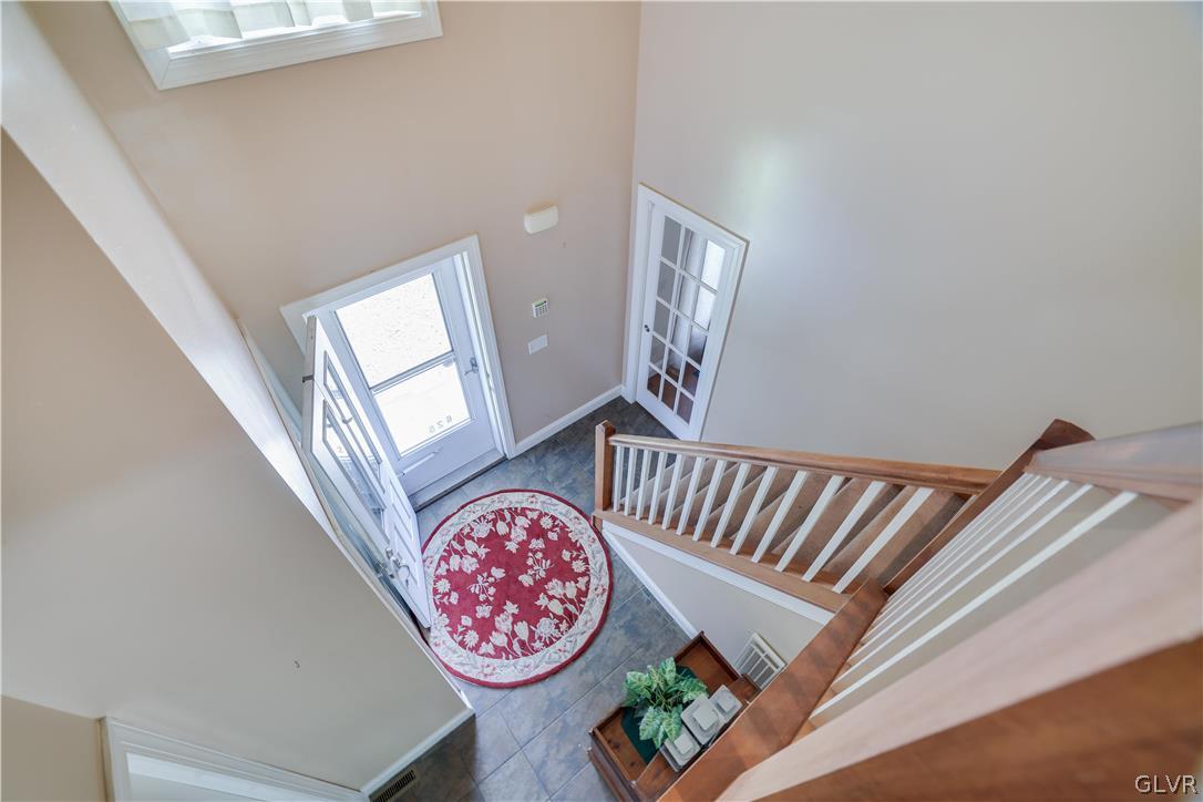625 Buckle Boot Road Henryville, PA 18332 - Photo 21 of 40 a view of staircase with wooden floor