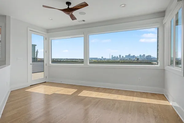 a view of a room with window