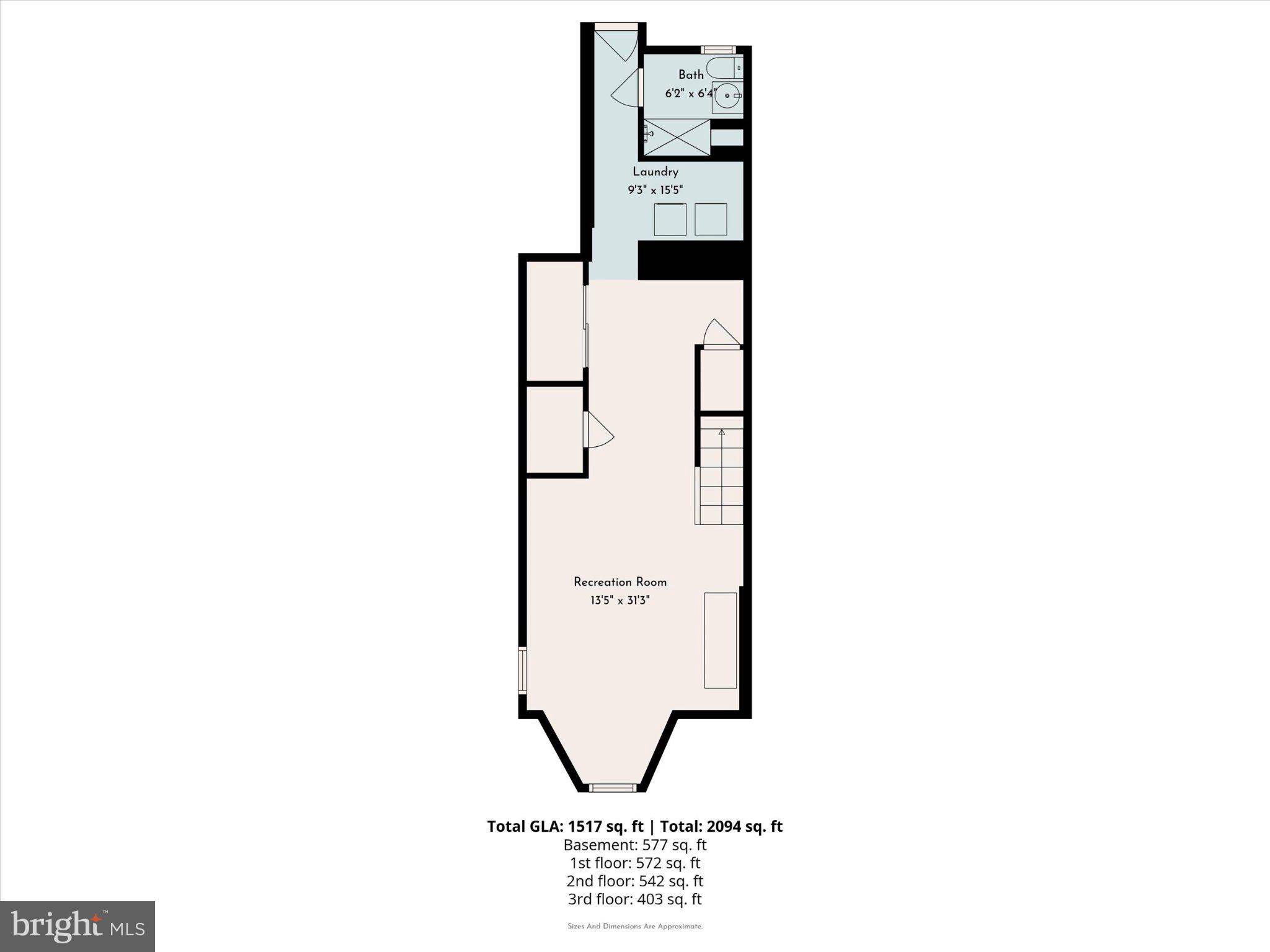 516 High Street Philadelphia, PA 19144 - Photo 31 of 31 Stylish multi-level floor plan layout.