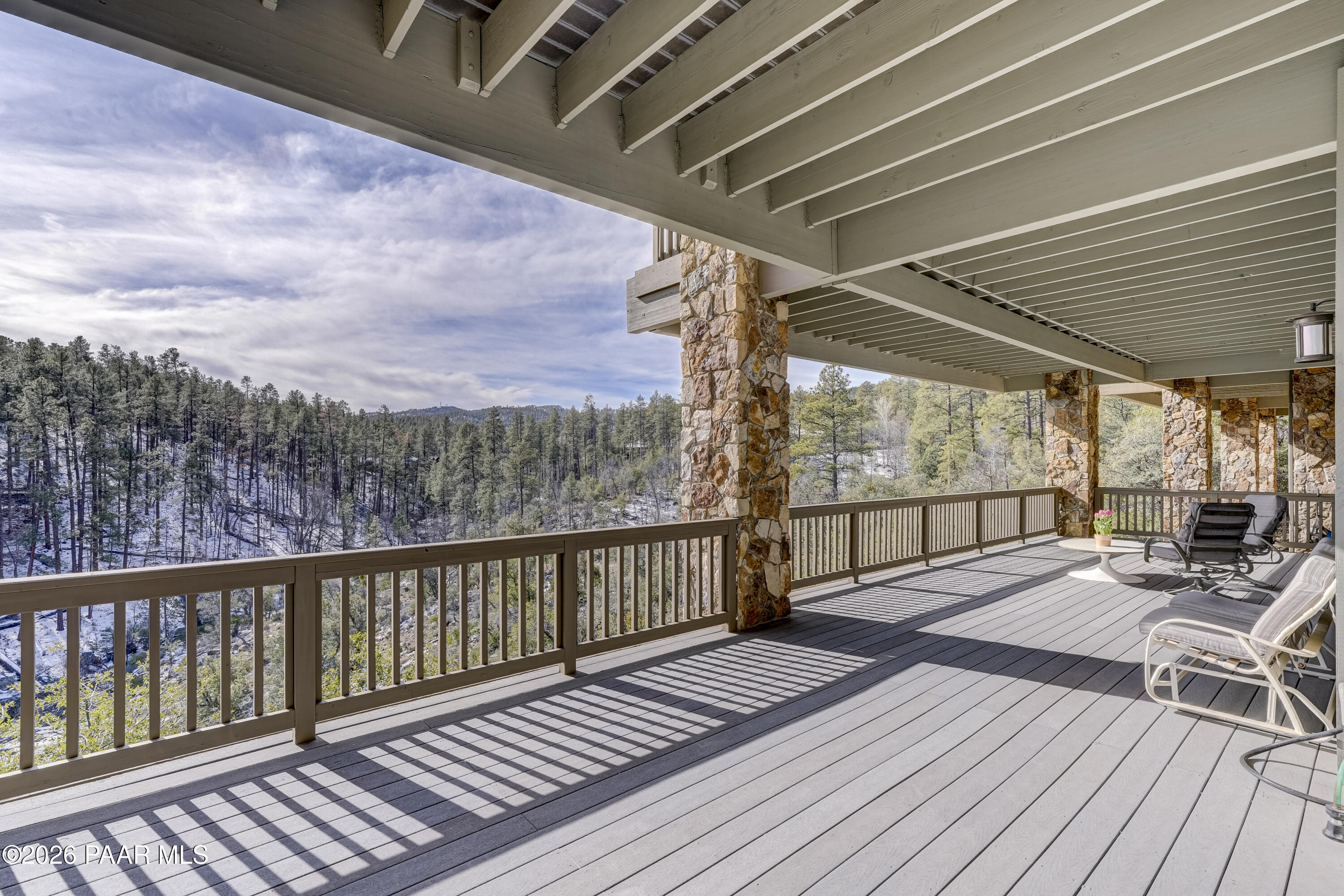 1065 High Valley Ranch Road Prescott, AZ 86303 - Photo 41 of 58 Lower Level Deck with Panoramic Views