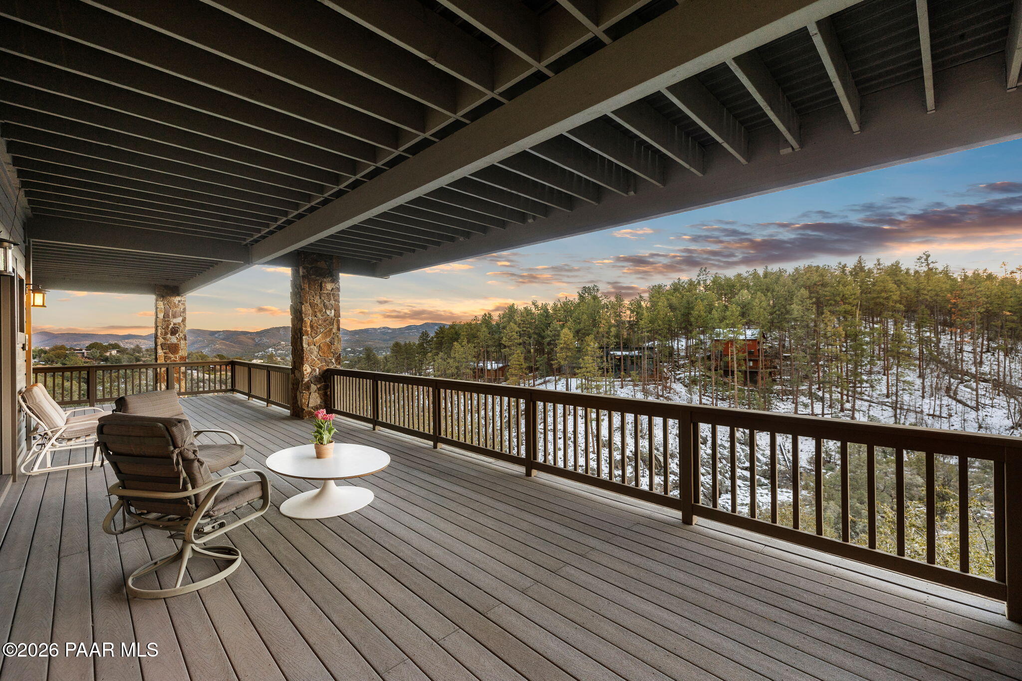 1065 High Valley Ranch Road Prescott, AZ 86303 - Photo 43 of 58 Lower Level Deck with Panoramic Views