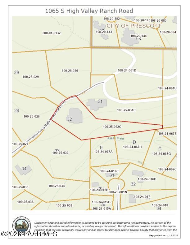 1065 High Valley Ranch Road Prescott, AZ 86303 - Photo 58 of 58 Plat Map
