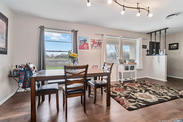 a bedroom with a bed and dresser