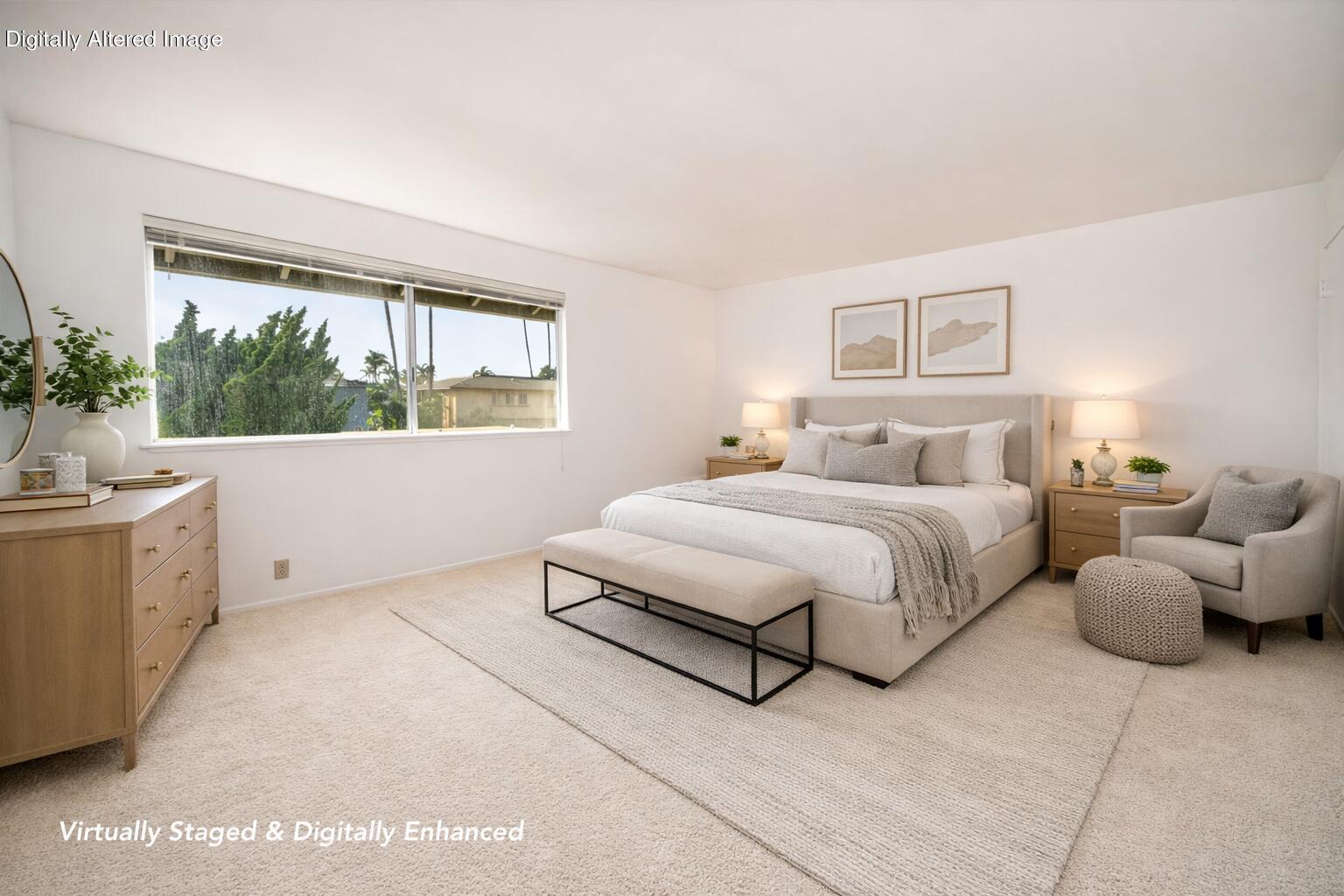 475 Linfield Place Goleta, CA 93117 - Photo 14 of 25 a spacious bedroom with a bed and a large window