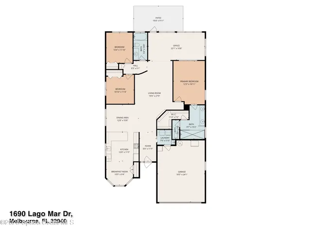 $449,000 | 1690 Lago Mar Drive, Melbourne, FL 32940