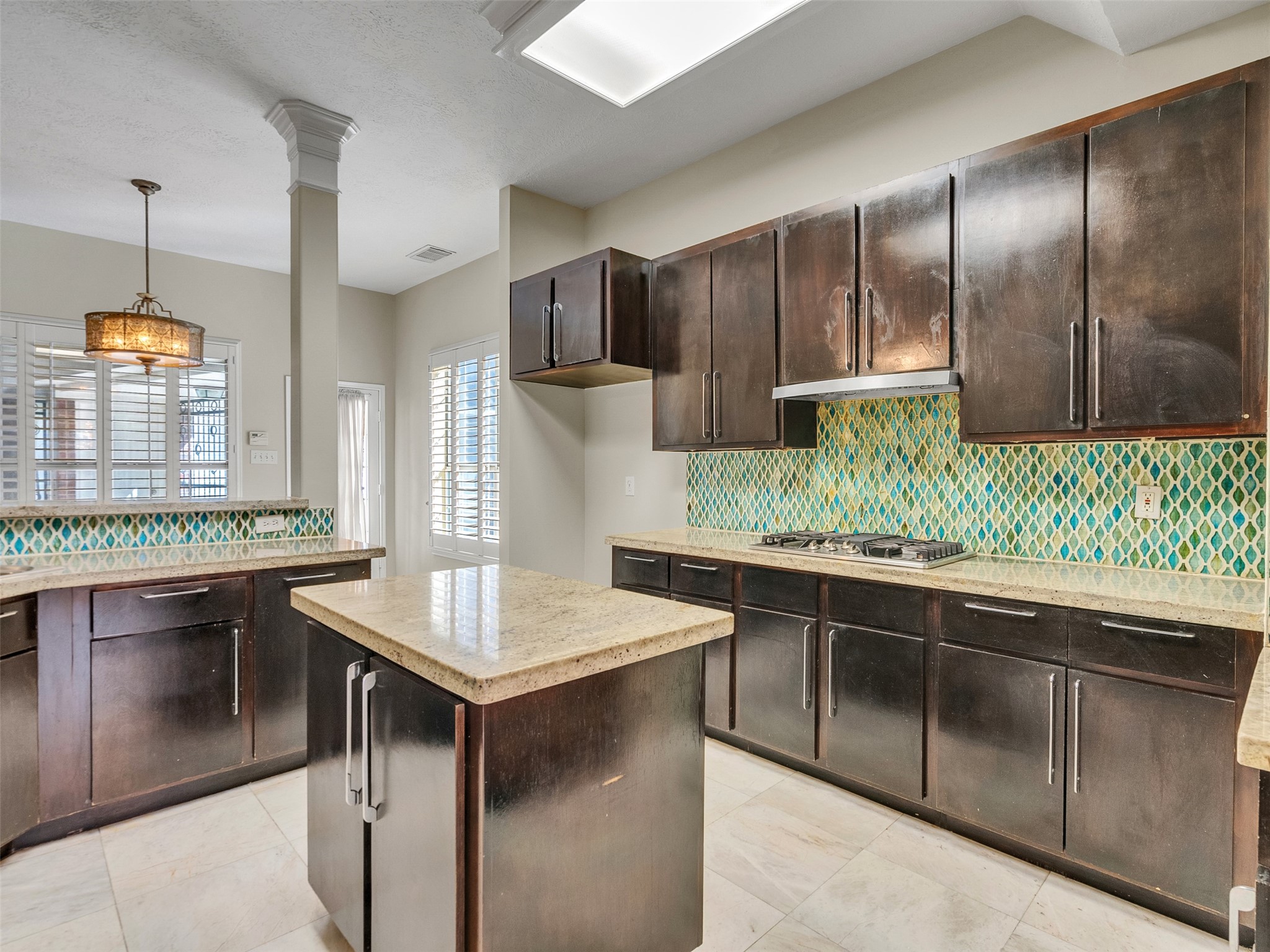 4414 Santee Drive Baytown, TX 77521 - Photo 12 of 50 a kitchen with stainless steel appliances granite countertop a stove and a sink
