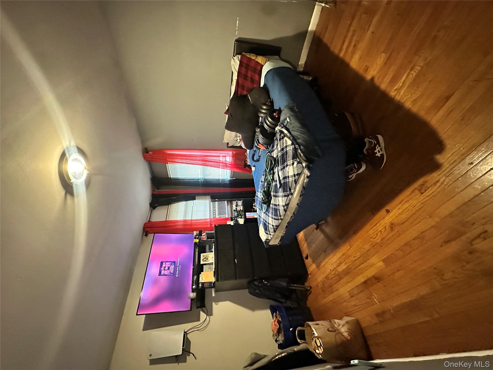 16 Spring Street Roosevelt, NY 11575 - Photo 15 of 19 a living room with furniture and a flat screen tv