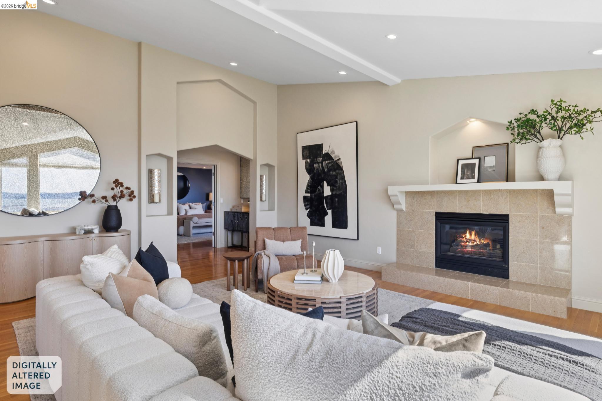 1426 Grand View Drive Berkeley, CA 94705 - Photo 14 of 55 Warmth of the fireplace on chilly evenings
