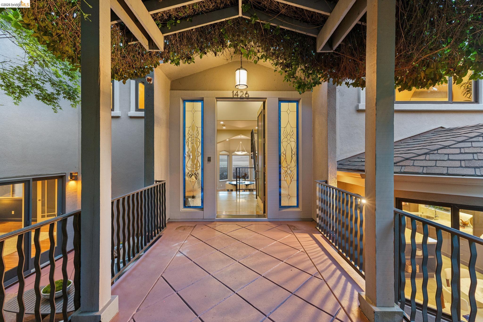 1426 Grand View Drive Berkeley, CA 94705 - Photo 2 of 55 Entry way covered in privacy vines