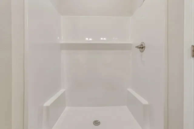 a close up of a bathtub