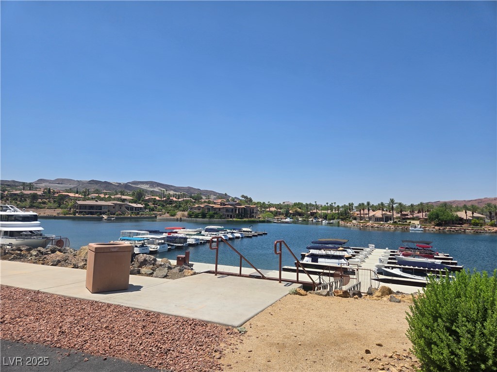 20 Via Mantova, Unit 202 Henderson, NV 89011 - Photo 49 of 60 Dock featuring a water and mountain view