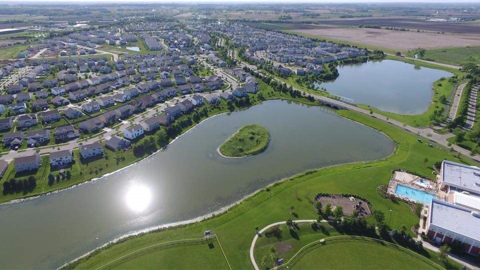 2375 Upland Road Pingree Grove, IL 60140 - Photo 30 of 32 an aerial view of a golf course with parking space