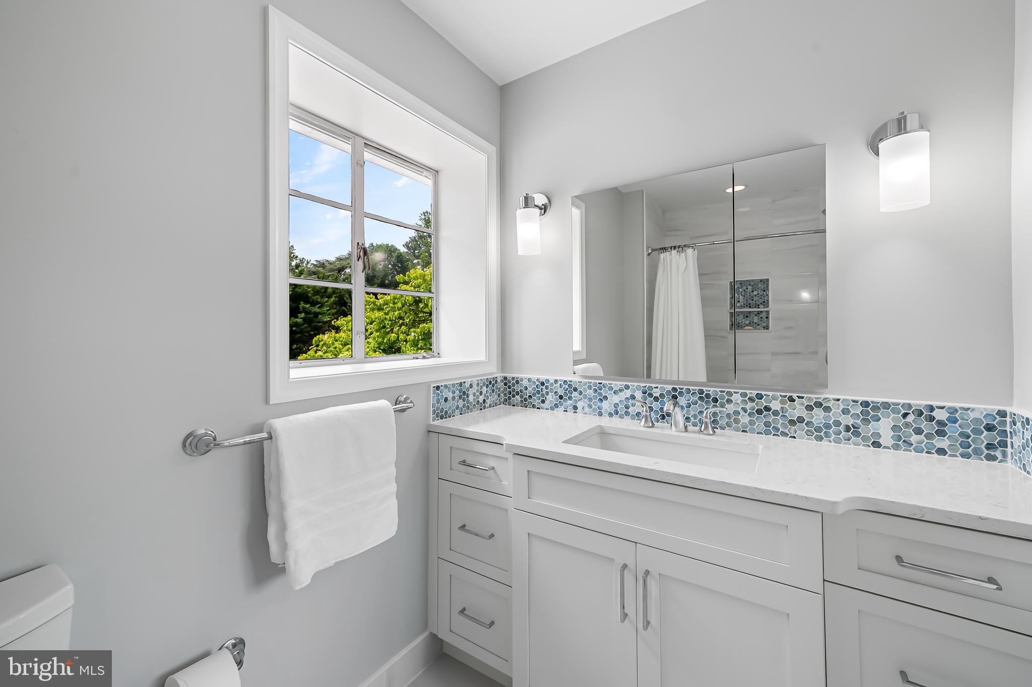 6 Meadow Road Baltimore, MD 21212 - Photo 41 of 53 a bathroom with a sink and a mirror