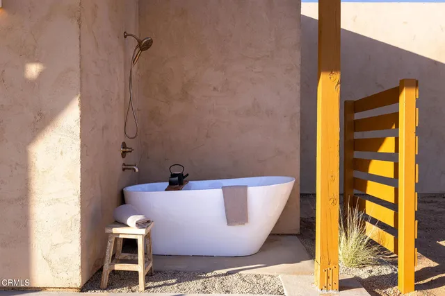 a view of outdoor space with seating area