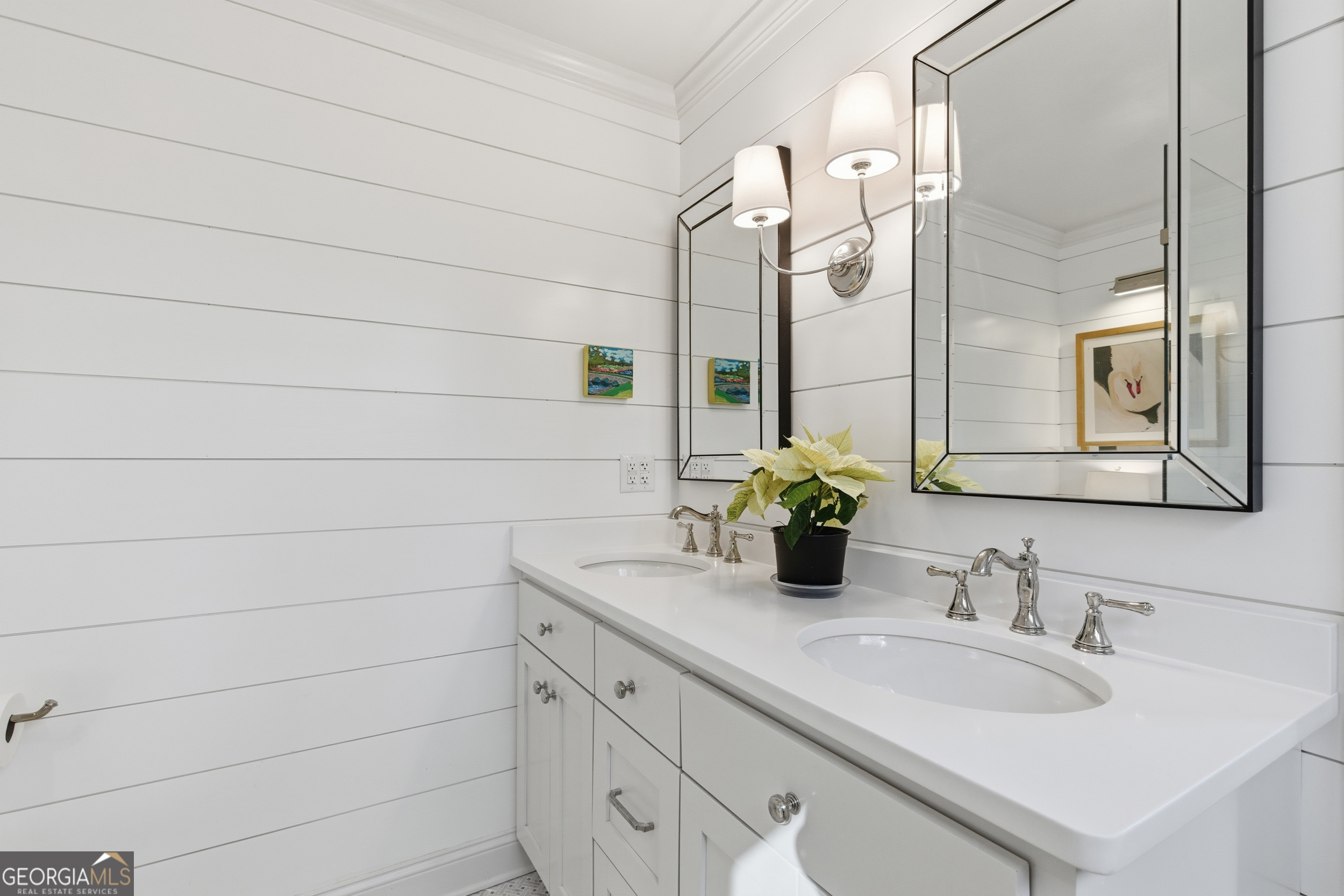 125 Maple Street Cornelia, GA 30531 - Photo 29 of 44 a bathroom with a sink and a mirror
