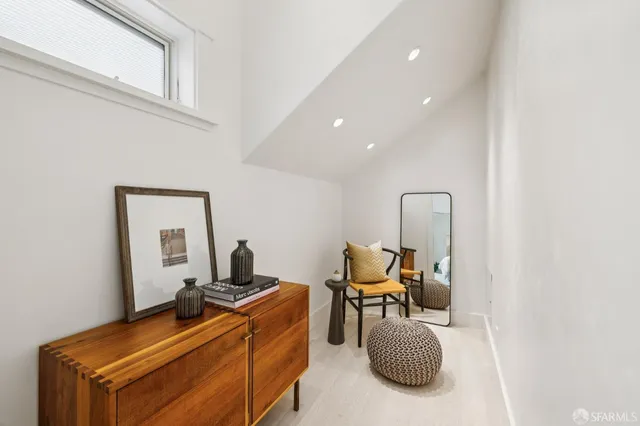 a room with furniture