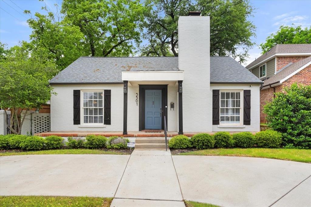 3501 Bristol Road Fort Worth, TX 76107 - Photo 1 of 1 front view of house with a yard