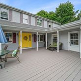 a view of a house with a patio