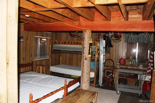 a view of a storage room