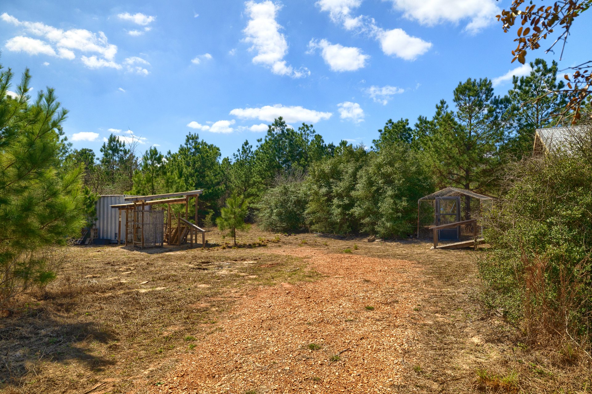 270 Kelley Road West Bastrop, TX 78602 - Photo 22 of 29 a backyard of a house with lots of green space and wooden fence