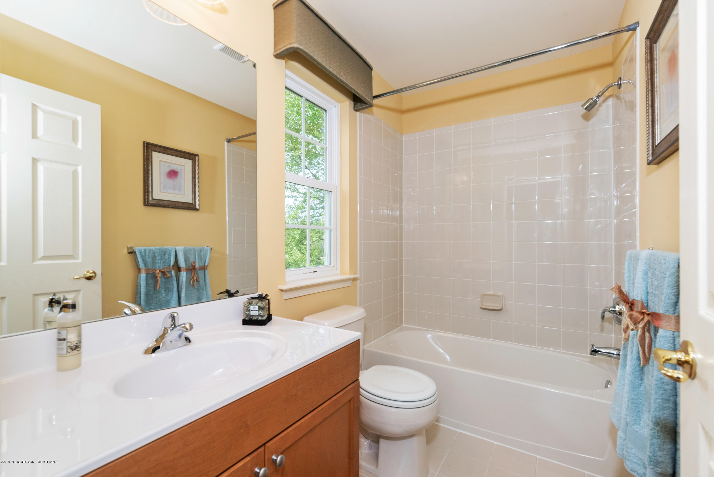 1 Bellagio Road Jackson, NJ 08527 - Photo 29 of 48 a bathroom with a granite countertop sink toilet and shower