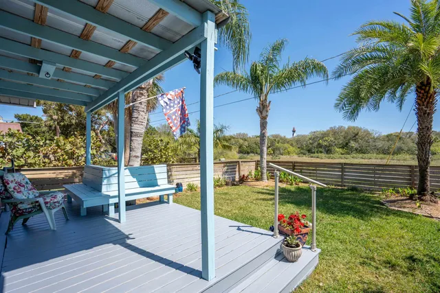 a view of outdoor space with seating area